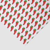 Rode Chili Peppers Tissuepapier (Detail)