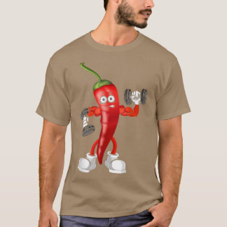 Rode Chili, uitrusting voor buikbouw fitness Gym G T-shirt