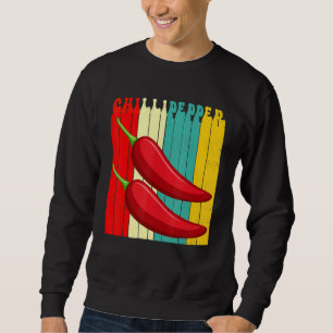 Rode Chili Vintage T-shirts Pittige Rode Pepers He