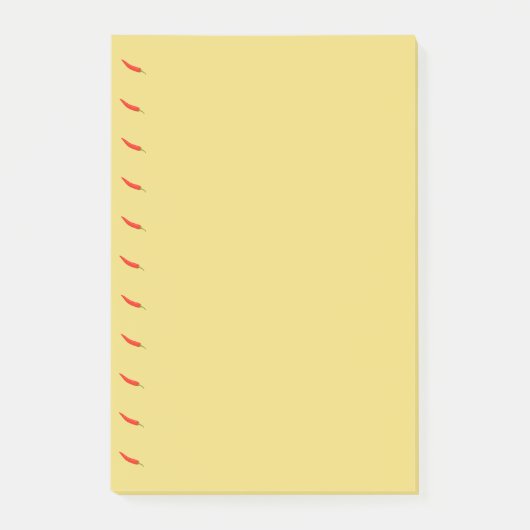 Rode Chilies Patroon Post-it® Notes (Voorkant)
