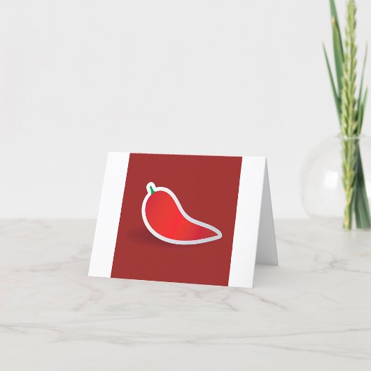 Rode Chilipeper Bedankkaart