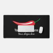 Rode chilipeper bedrijfslogo sjabloon bureaumat (Keyboard & Muis)
