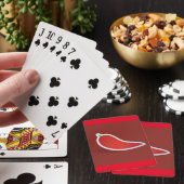 Rode Chilipeper Pokerkaarten (Insitu)
