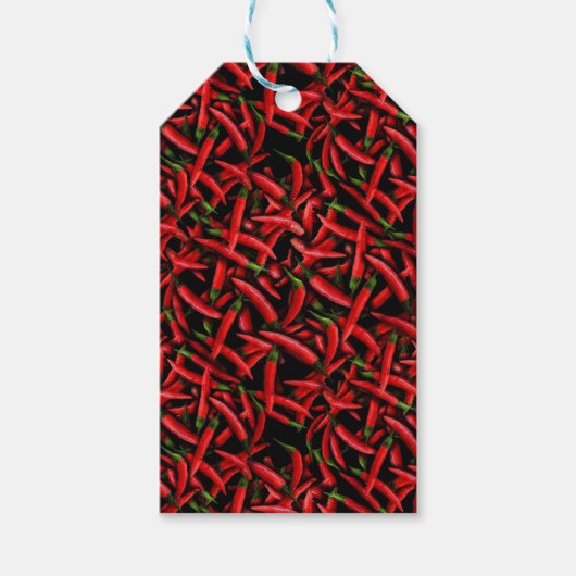 Rode Chilipepers Cadeaulabel (Voorkant)