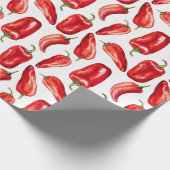 Rode Chilipepers Cadeaupapier (Hoek)