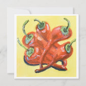 Rode Chilipepers Kaart (Voorkant)