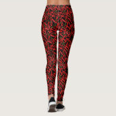 Rode Chilipepers Leggings (Achterkant)