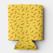 Rode Chilipepers Patroon Blikjeskoeler (Achterkant)