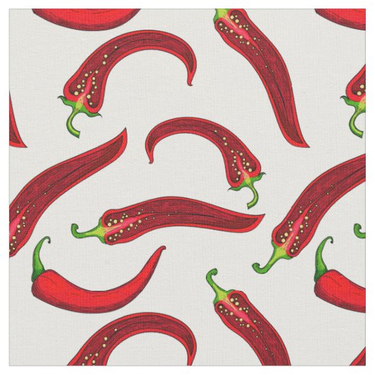 rode chilipepers  stof (Close Up)