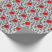  Rode China papaver Cadeaupapier (Hoek)