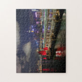 Rode Chinese brok in Hong Kong bij Night Puzzle Legpuzzel (Verticaal)