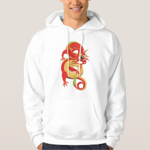 Rode Chinese draak Hoodie