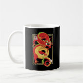 Rode Chinese draak Koffiemok (Links)