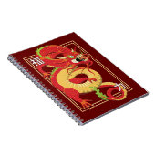 Rode Chinese draak Notitieboek (Rechterzijde)