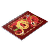Rode Chinese draak Notitieboek (Linkerzijde)