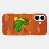 Rode Chinese Draak op Rood Case-Mate iPhone Case (Achterkant (horizontaal))