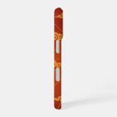 Rode Chinese Draak op Rood iPhone 16 Hoesje (Rechterkant)