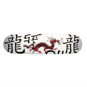 Rode Chinese draak Skateboard