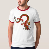Rode Chinese draak T-shirt (Voorkant)