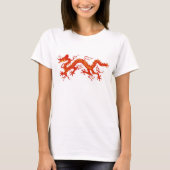 rode chinese draak t-shirt (Voorkant)