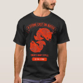 Rode Chinese Koi Vis Lantaarns Aziatische Wijsheid T-shirt (Voorkant)