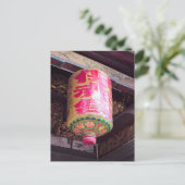 Rode Chinese lantaarn Briefkaart (Staand voorkant)