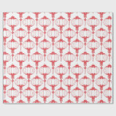 Rode Chinese lantaarns Cadeaupapier (Vlak)