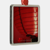 Rode Chinese lantaarns Metalen Ornament (Rechts)
