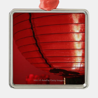 Rode Chinese lantaarns Metalen Ornament