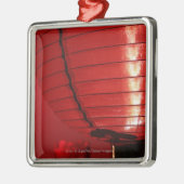 Rode Chinese lantaarns Metalen Ornament (Links)