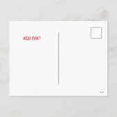 Rode Chinese Nieuwjaarsvakantie Ansichtkaart Feestdagenkaart (Achterkant)