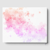 Rode Chinese waterverf kersen bloesem Gastenboek (Achterkant)