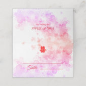 Rode Chinese waterverf kersen bloesem Plaatskaartje (Buitenkant ongevouwen)