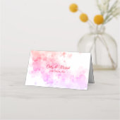 Rode Chinese waterverf kersen bloesem Plaatskaartje (Achterkant)