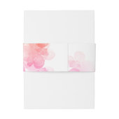 Rode Chinese waterverf kersen bloesem Uitnodigingen Wikkel (Achterkant Voorbeeld)