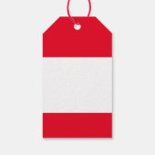 Rode Chrismukkah Gift Labels Cadeaulabel (Achterkant)
