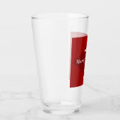 Rode Christelijke Kerstmis Glas (Rechts)