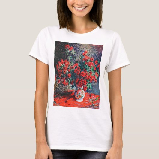 Rode Chrysanthemum, Monet T-shirt (Voorkant)