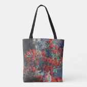 Rode chrysanthemum, Monet Tote Bag (Achterkant)