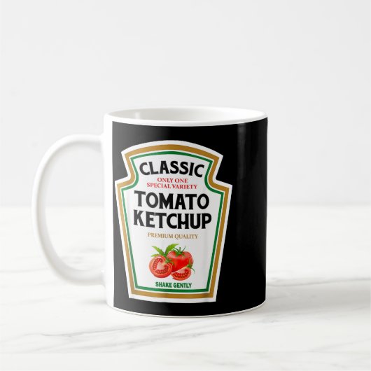 Rode Chup Doe-het-zelf Halloween-kostuum Matching Koffiemok (Links)