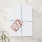 Rode Ciao Miss Italiaanse Bruiloft Dank Je Cadeaulabel (Met Touw)
