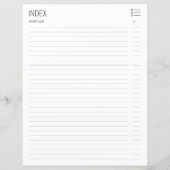 Rode Circulaire Patroon Recept Categorie/Index (Achterkant)