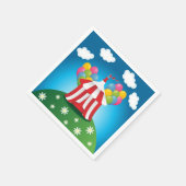 Rode Circus Tent Papieren servetten (Hoek)