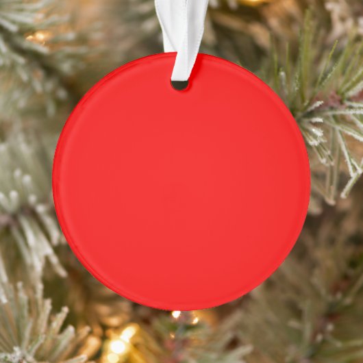 Rode Cirkel Acryl Ornament (Boom)