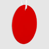 Rode Cirkel Acryl Ornament (voorkant)