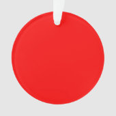 Rode Cirkel Acryl Ornament (voorkant)