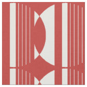 Rode cirkel patroon stof (Close Up)