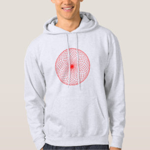Rode cirkel - Radiant Red Symmetry Hoodie