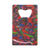 Rode cirkels creditkaart flessenopener (Achterkant)