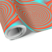 Rode cirkels met Aqua >Occasions Wrapping Paper Cadeaupapier (Rol Hoek)